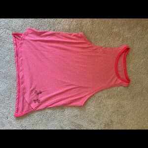 Pink Under Armor tank size girls youth large